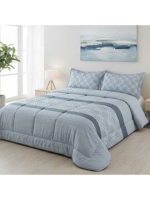 EDREDON ESTAMPADO REVERSIBLE MILAN