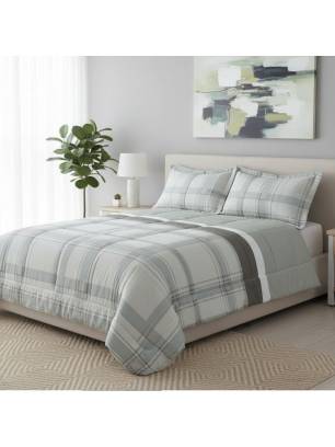 EDREDÓN ESTAMPADO REVERSIBLE SQUARES