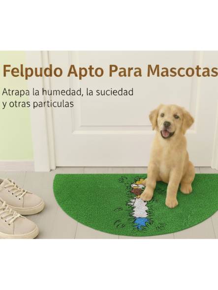 FELPUDO COCO DIBUJO con Base Antideslizante de PVC