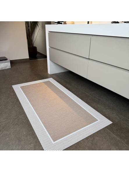 Alfombra vinilica de Tejido Trenzado Premium de Alta Gama Lavable Antideslizante