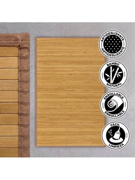 ALFOMBRA BAMBÚ Antideslizante, Alta resistencia, para Interior y Exterior.