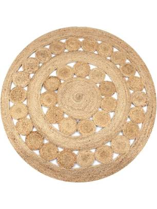 ALFOMBRA YUTE REDONDA 30990