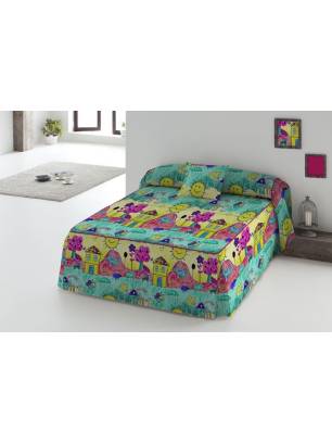 COLCHA EDREDÓN TEJIDOS EL MUNDO KRAYON