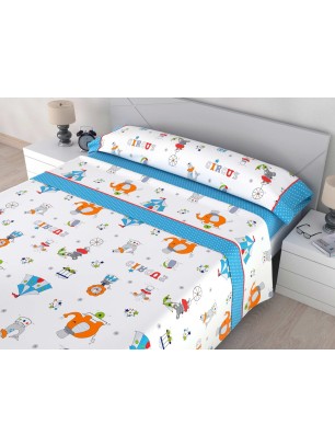 JUEGO DE SÁBANAS TEJIDOS EL MUNDO CIRCUS-54654