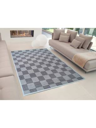 ALFOMBRA BAMBU CUADROS