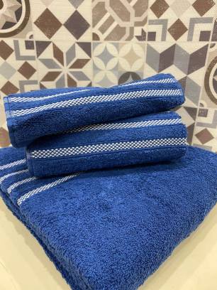 JUEGO 3 PIEZAS TOALLA BARRA BOLSA