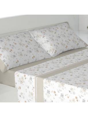 JUEGO DE SÁBANAS TÉRMICAS LEDA FRANELA