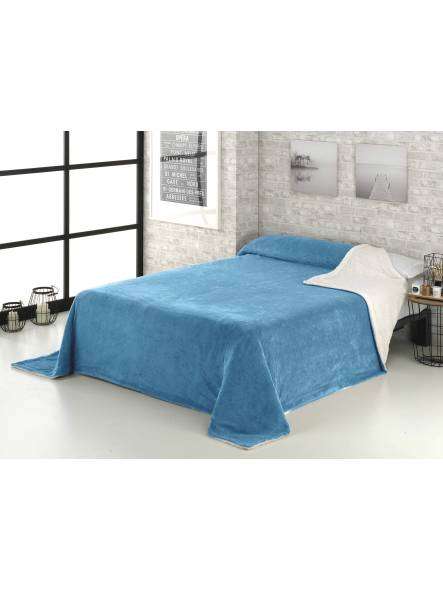 MANTA PLAID TEJIDOS EL MUNDO SHERPA