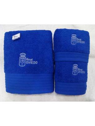 REAL OVIEDO JUEGO DE TOALLAS 3 PIEZAS